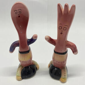 1970s Anthropomorphic Spoon and Fork Shakers